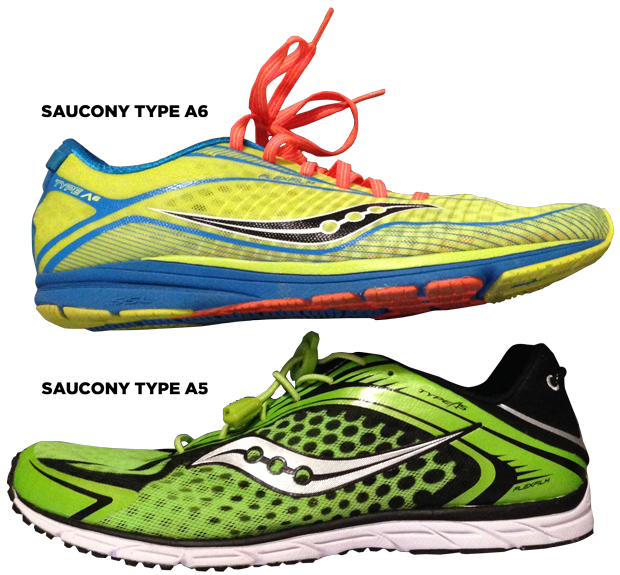saucony type a5 racing running shoes
