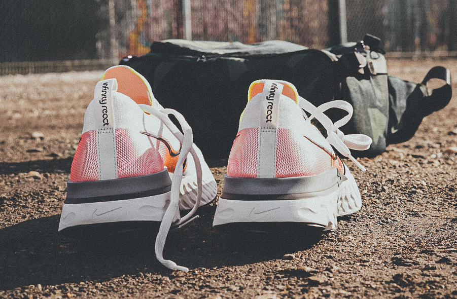 nike react infinity run flat feet