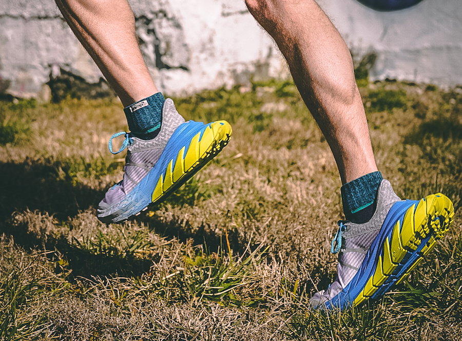 hoka downhill running shoe