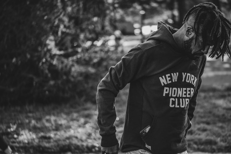 Knox Robinson in Tracksmith Pioneer Club