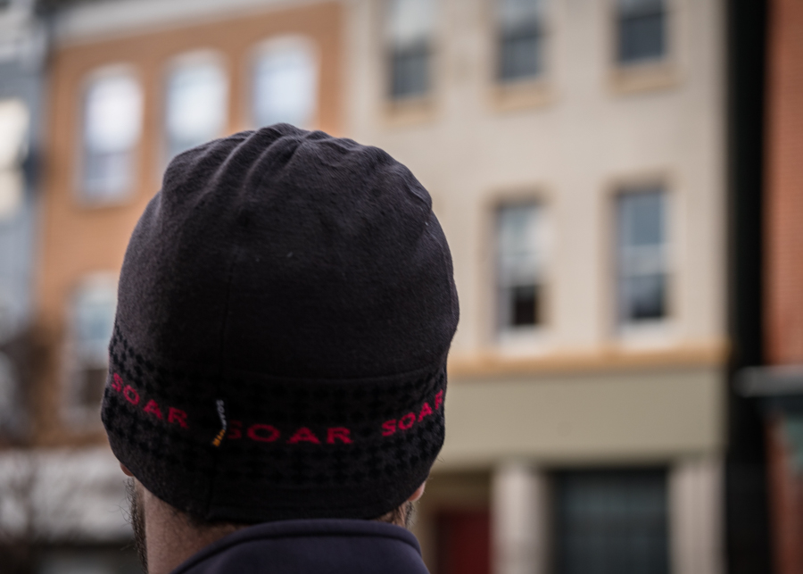 High jacquard style merino hat